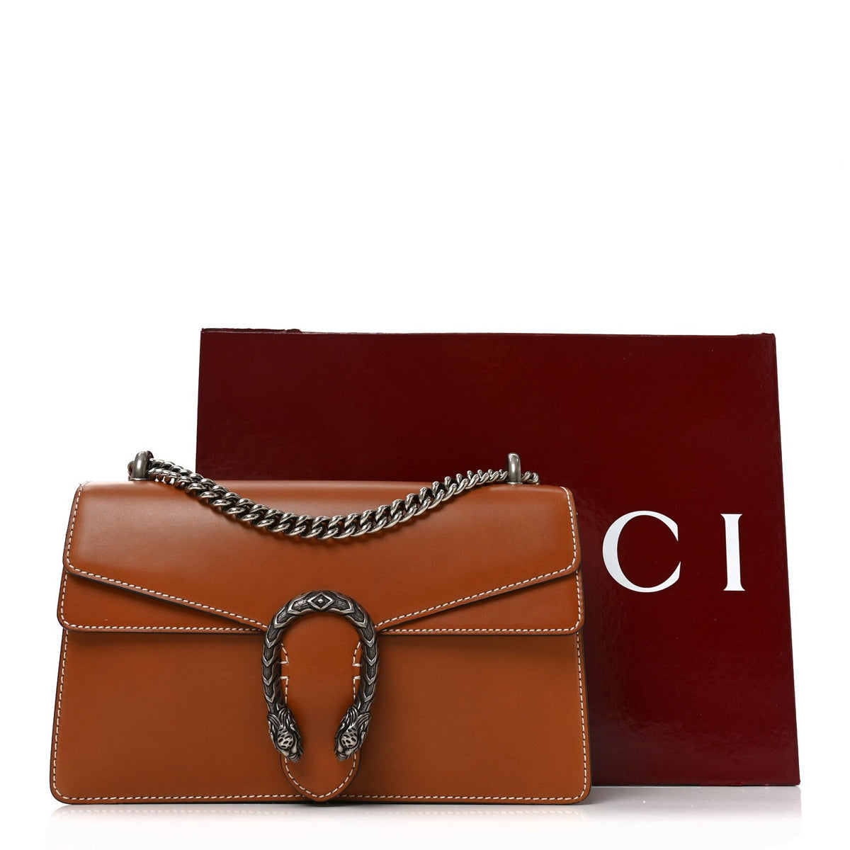 Calfskin Small Dionysus Shoulder Bag Harness Brown wholesalehk.shop