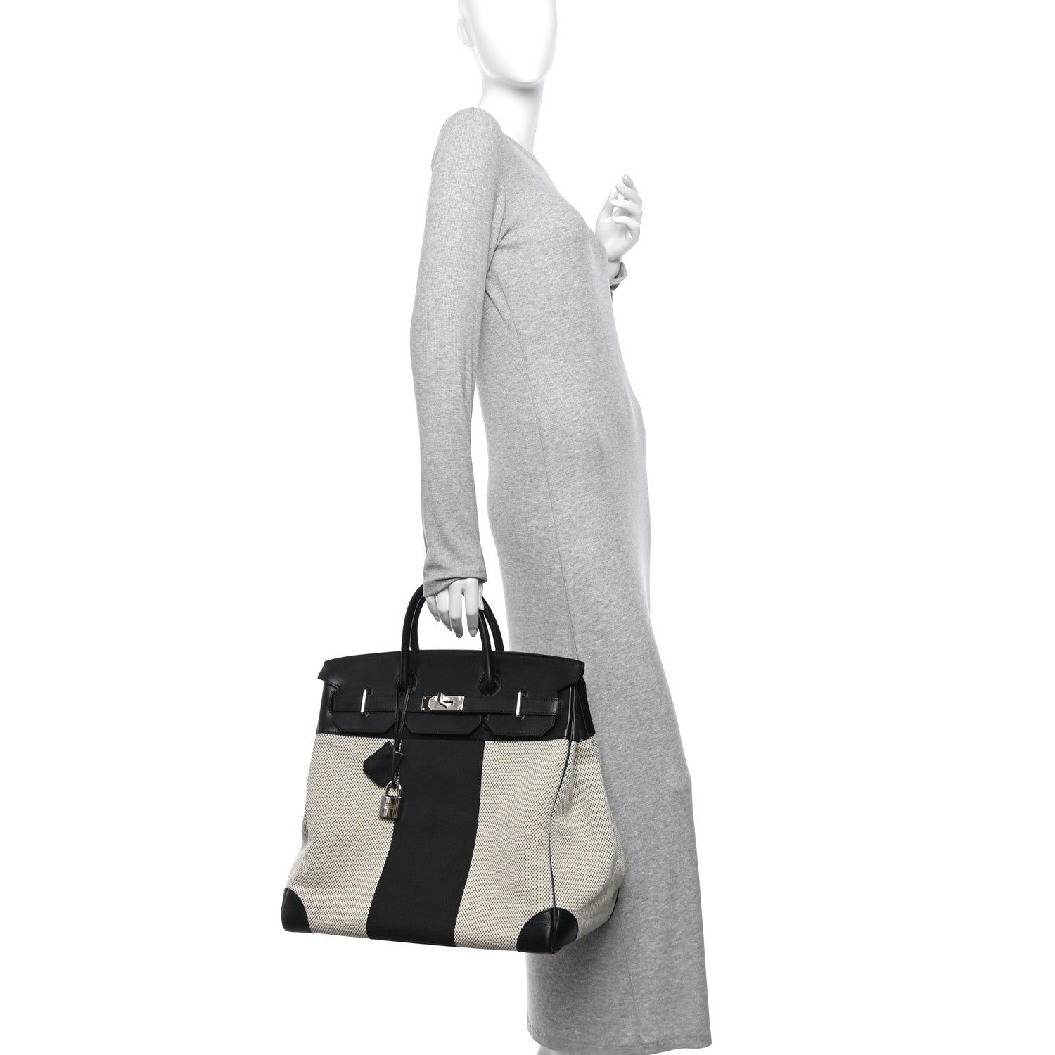 Hunter Criss Viking Evergrain Flag HAC Birkin 40  Ecru Black £¨ Direct shipment via from wholesalehk.shop