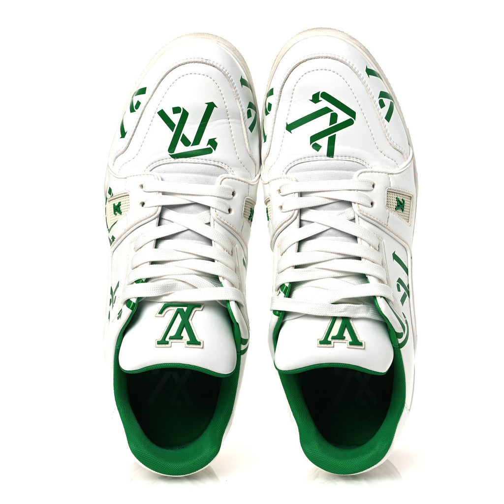 Mens LV Trainer Sneakers 10.5 Green £¨ Direct shipment via from wholesalehk.shop