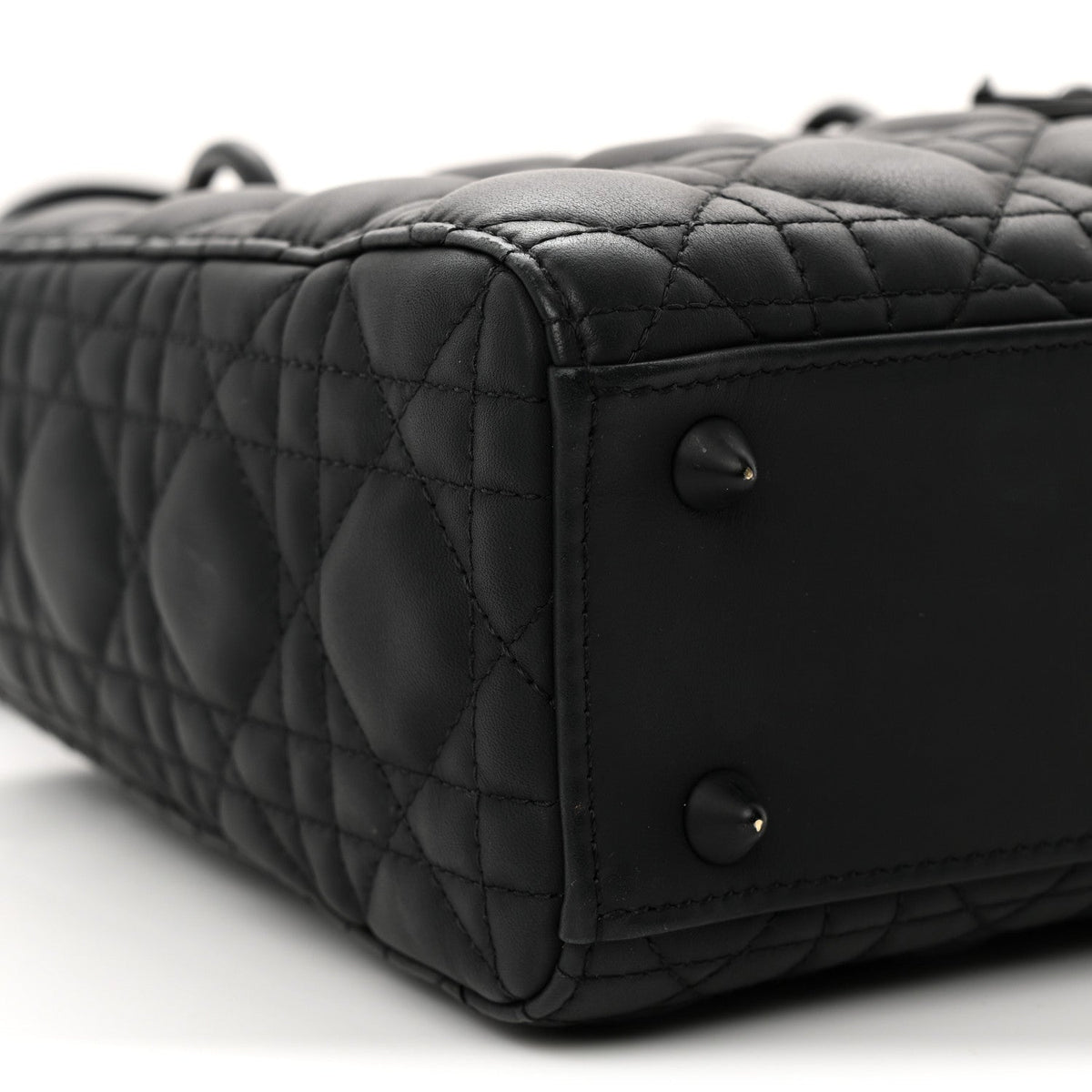 Ultra Matte Calfskin Cannage Small My ABCDior Lady Dior Black wholesalehk.shop