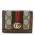 GG Supreme Monogram Web Ophidia Card Case Beige New Acero wholesalehk.shop