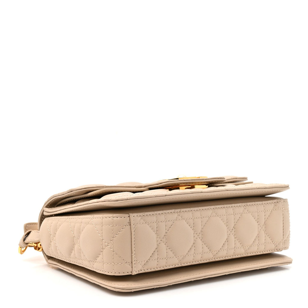 Lambskin Cannage Small Jolie Top Handle Bag Powder Beige Latte wholesalehk.shop