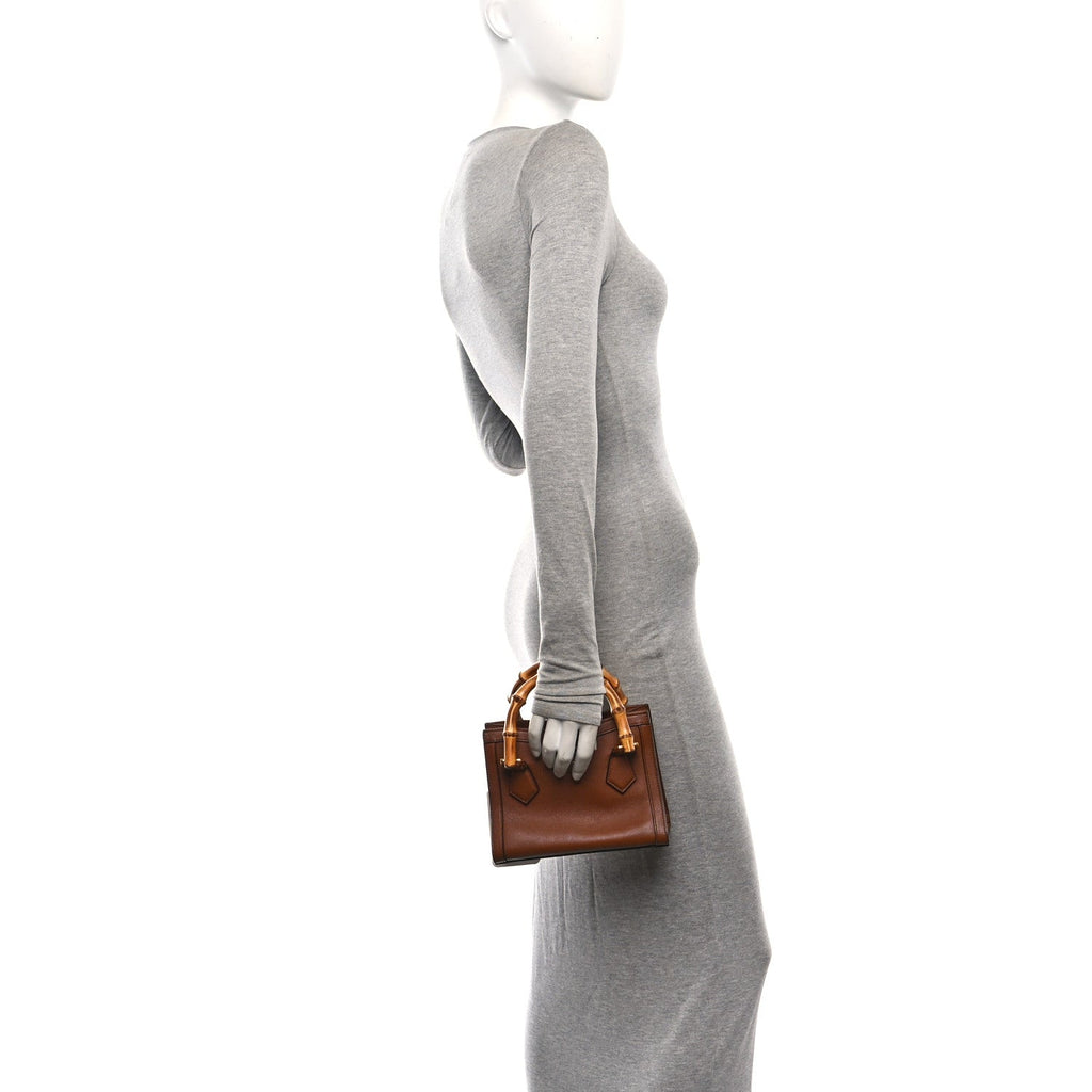 Wonka Grain Calfskin Mini Diana Tote Bag Cuir wholesalehk.shop