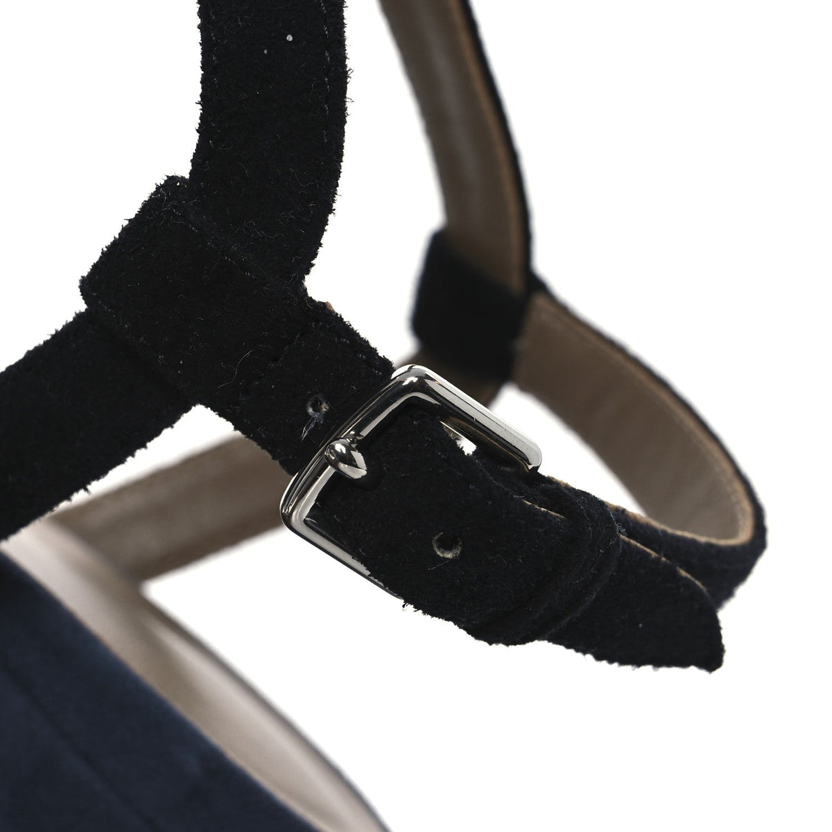 Suede Goatskin Calas Sandals 37.5 Vert Oxford Bleu Celeste Black wholesalehk.shop