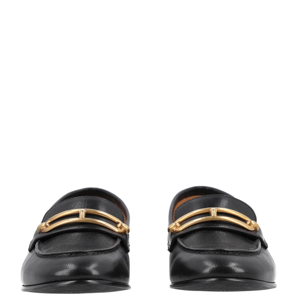 Calfskin Womens Colette Loafers 35 Black wholesalehk.shop