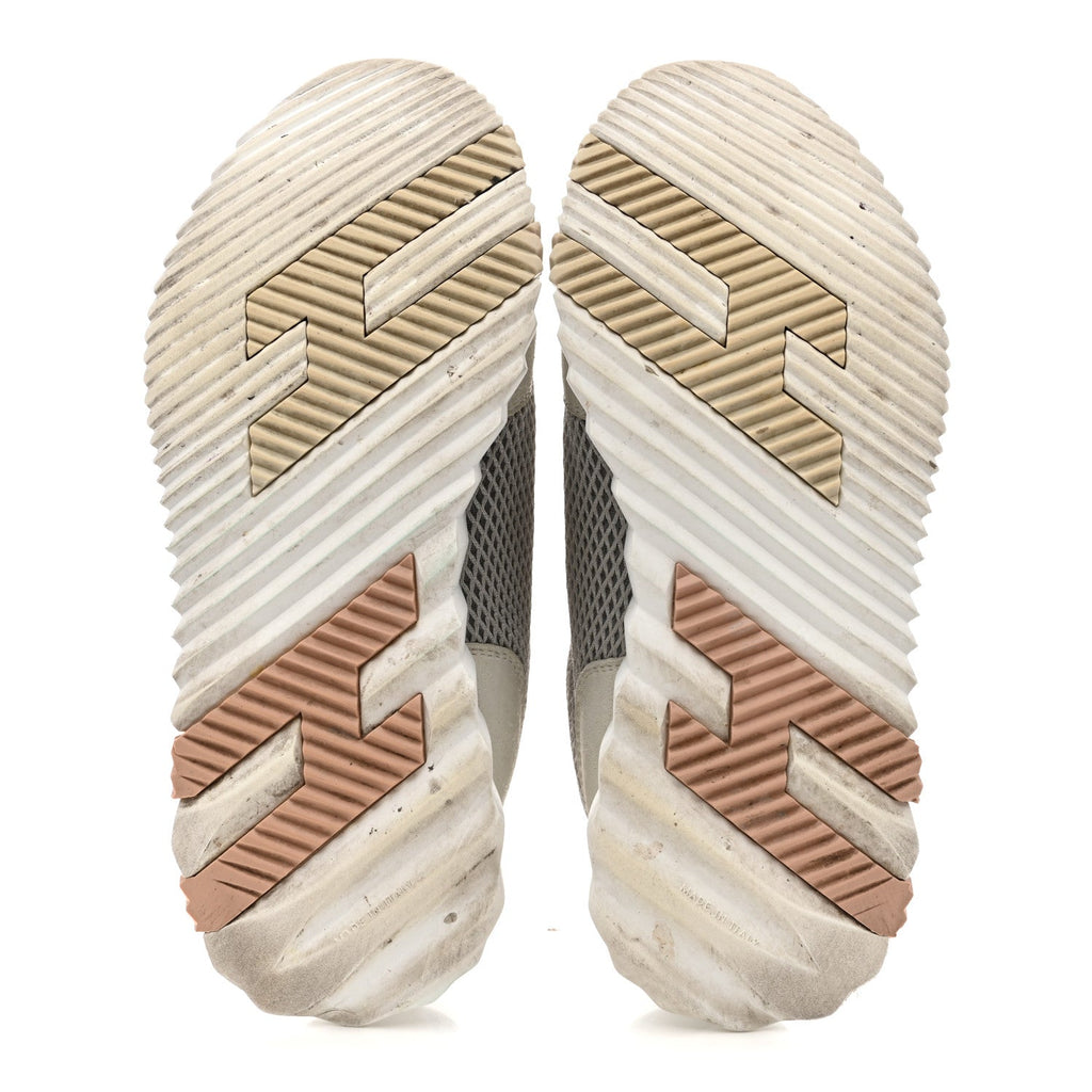 Air Mesh Suede Goatskin Bouncing Sneakers 35 Gris Lulea White wholesalehk.shop