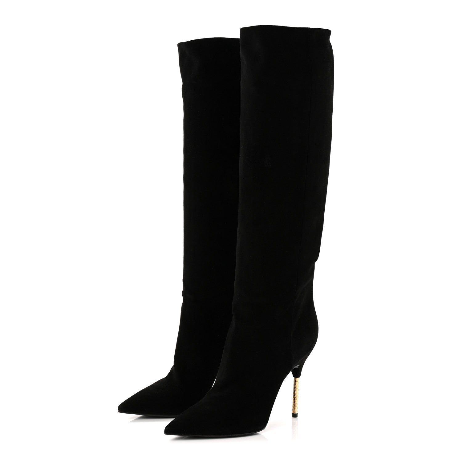 Suede High Boots 41 Black £¨ Direct shipment via from wholesalehk.shop