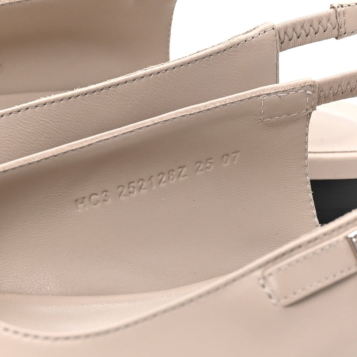 Nappa Lovely Slingback Flats 38.5 Beige Galet wholesalehk.shop