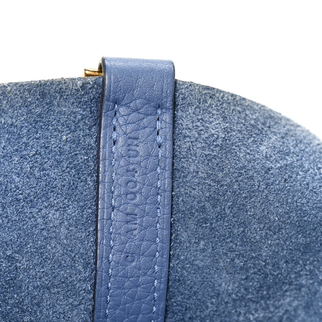 Taurillon Clemence Picotin Lock 22 MM Bleu Brighton £¨ Direct shipment via from wholesalehk.shop