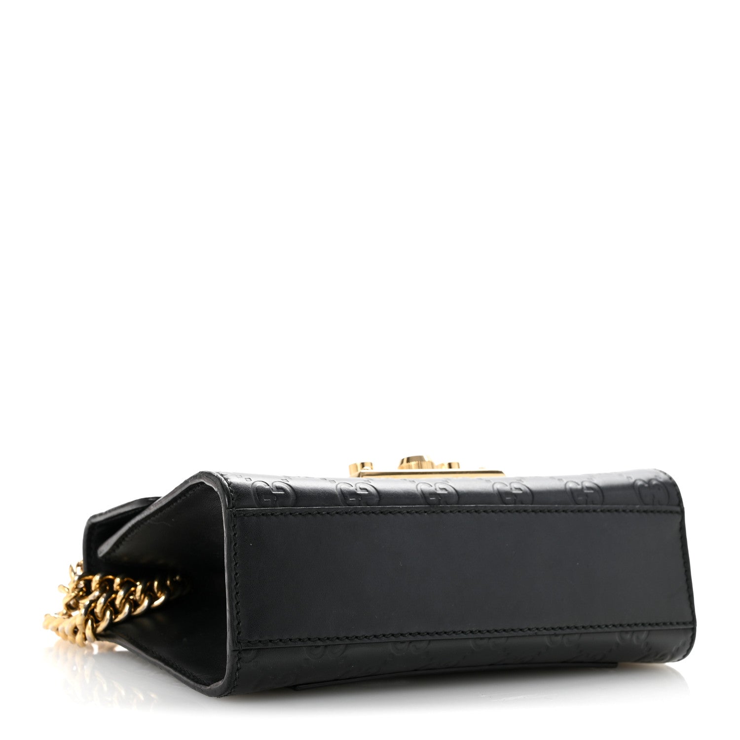 Guccissima Small Padlock Shoulder Bag Black £¨ Direct shipment via from wholesalehk.shop