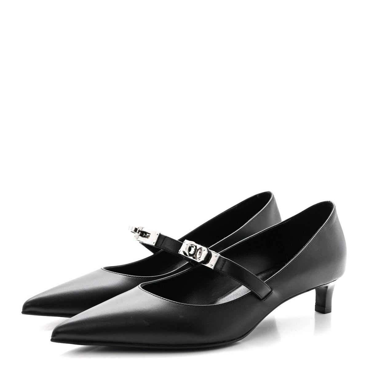 Calfskin Kiara 40 Pumps 36 Black wholesalehk.shop