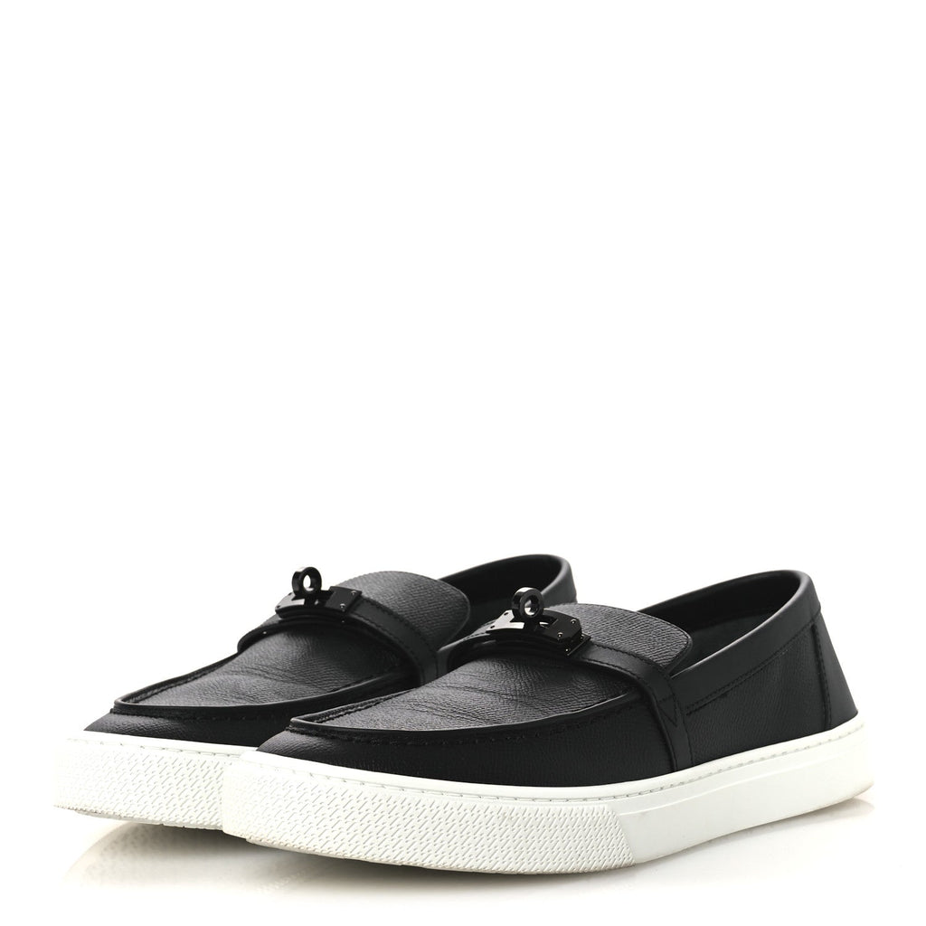 Calfskin Game Slip On Sneakers 39.5 Black wholesalehk.shop