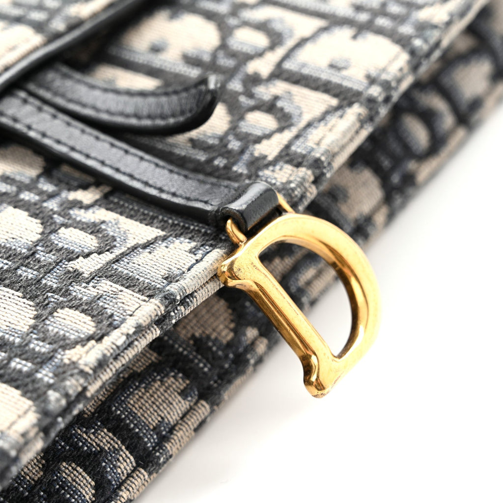 Oblique Saddle Chain Pouch Blue wholesalehk.shop