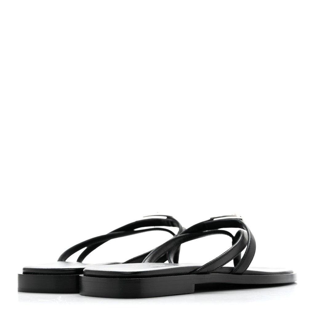 Calfskin Miss Sandals 35 Black wholesalehk.shop