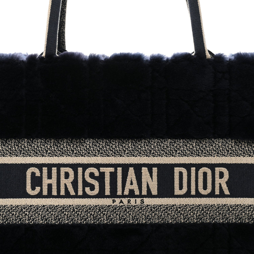 Shearling Cannage Medium Book Tote Deep Blue Natural £¨ Direct shipment via from wholesalehk.shop
