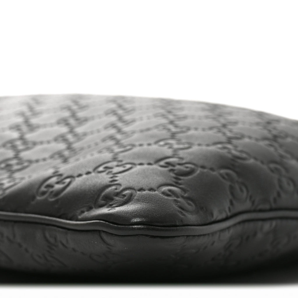 Guccissima Medium Flat Messenger Bag Black £¨ Direct shipment via from wholesalehk.shop