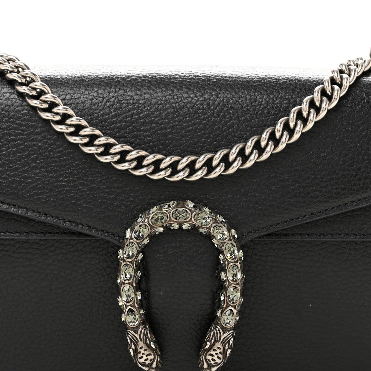 Pebbled Calfskin Small Dionysus Shoulder Bag Black wholesalehk.shop