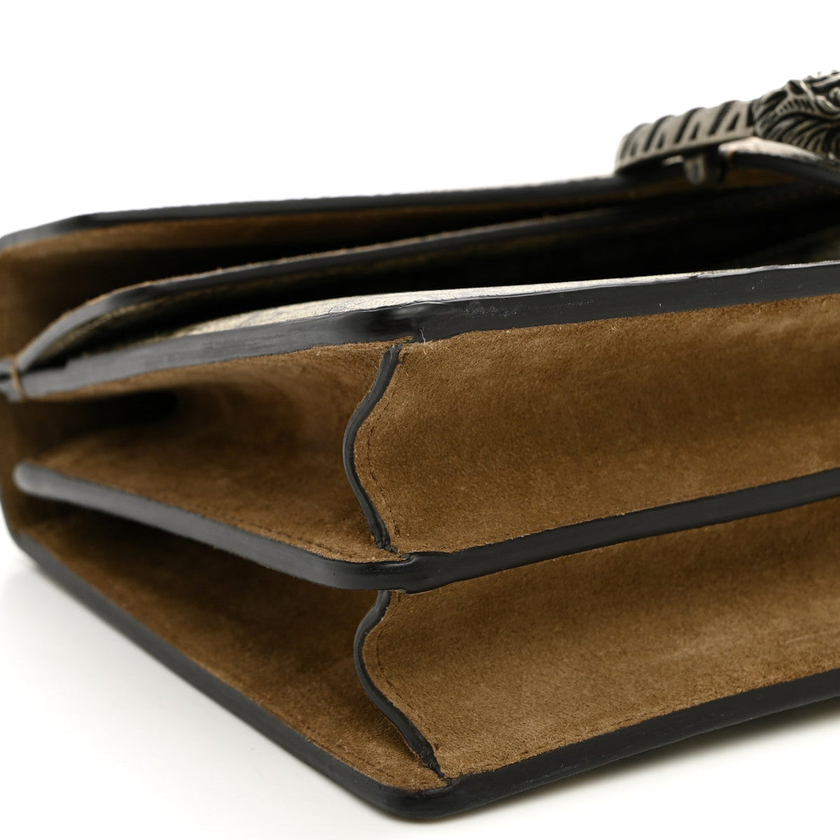 GG Supreme Monogram Suede Small Dionysus Shoulder Bag Beige Ebony Taupe wholesalehk.shop