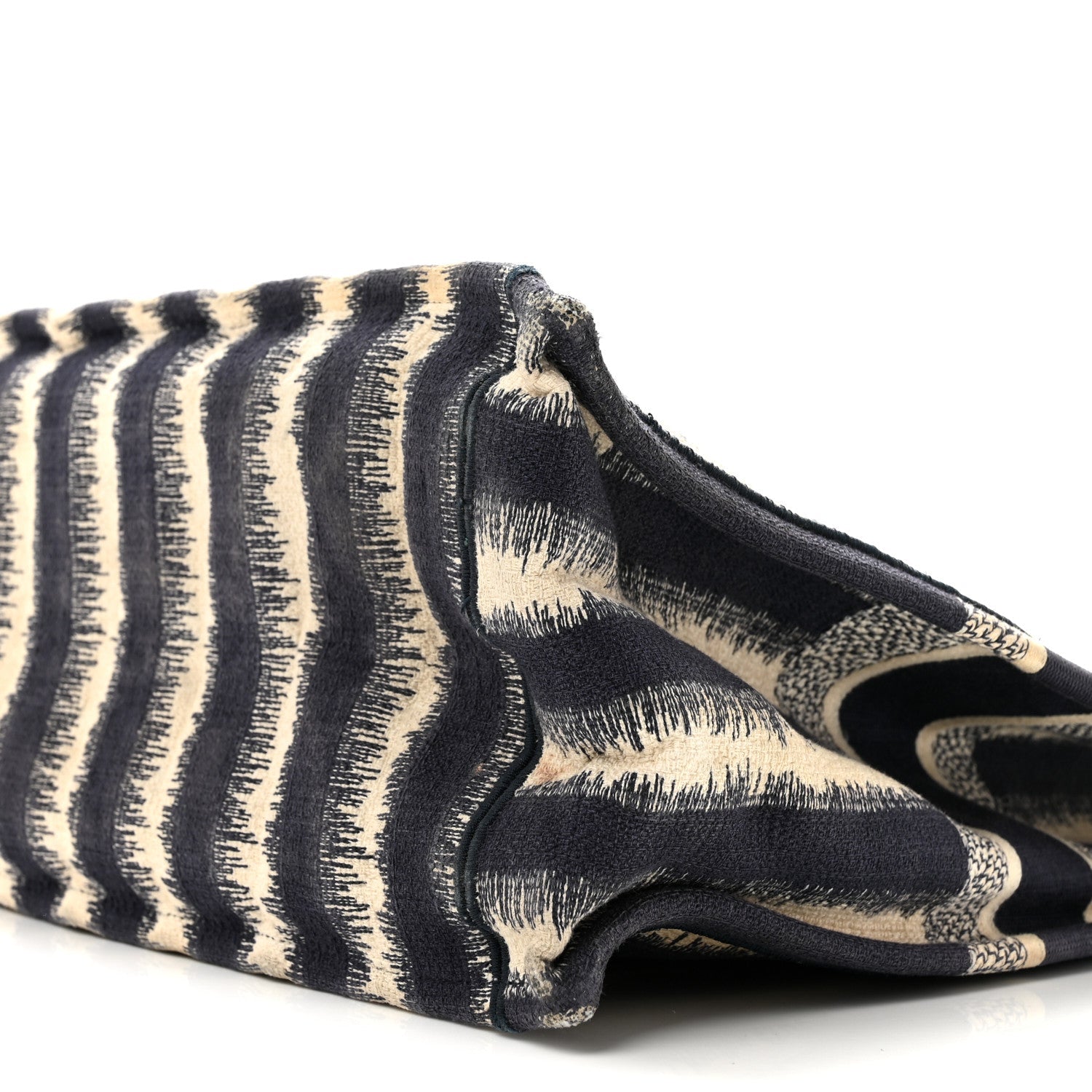 Canvas Embroidered Large Striped Book Tote Navy £¨ Direct shipment via from wholesalehk.shop