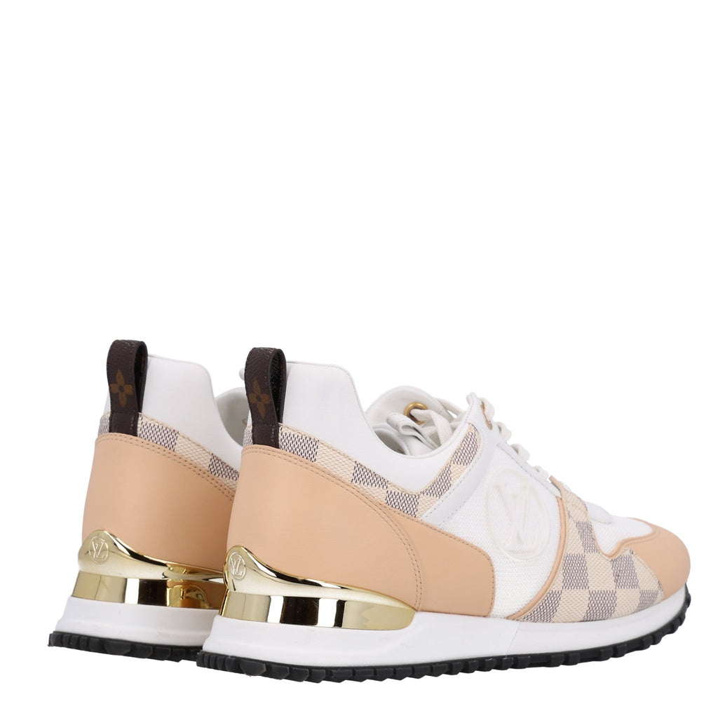 Calfskin Damier Azur Run Away Sneakers 40 White £¨ Direct shipment via from wholesalehk.shop