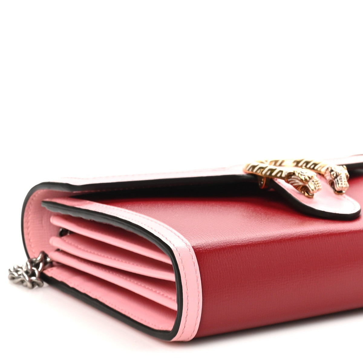 Azalea Calfskin Enamel Mini Dionysus Chain Wallet New Cherry Red Wild Rose Off White wholesalehk.shop