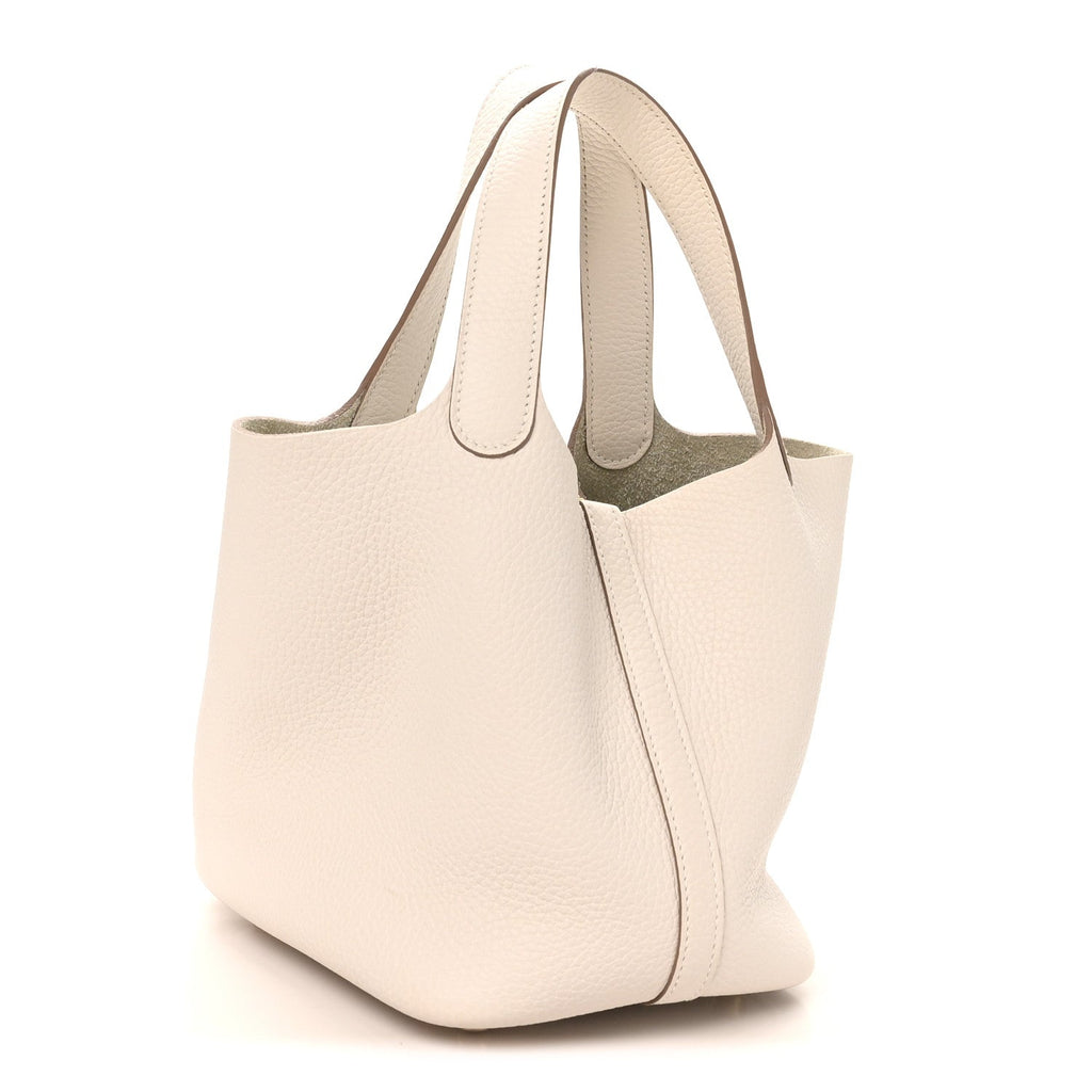 Taurillon Clemence Picotin Lock 18 PM Gris Pale £¨ Direct shipment via from wholesalehk.shop