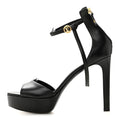 Calfskin Platform Sandals 41 Black £¨ Direct shipment via from wholesalehk.shop