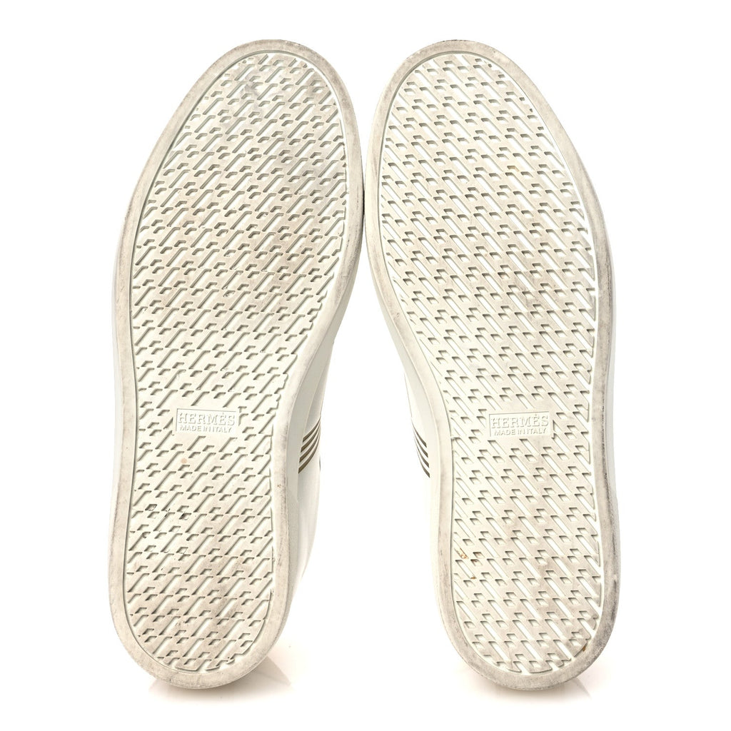 Metallic Calfskin Womens Advantage Sneakers 39.5 White Dore wholesalehk.shop