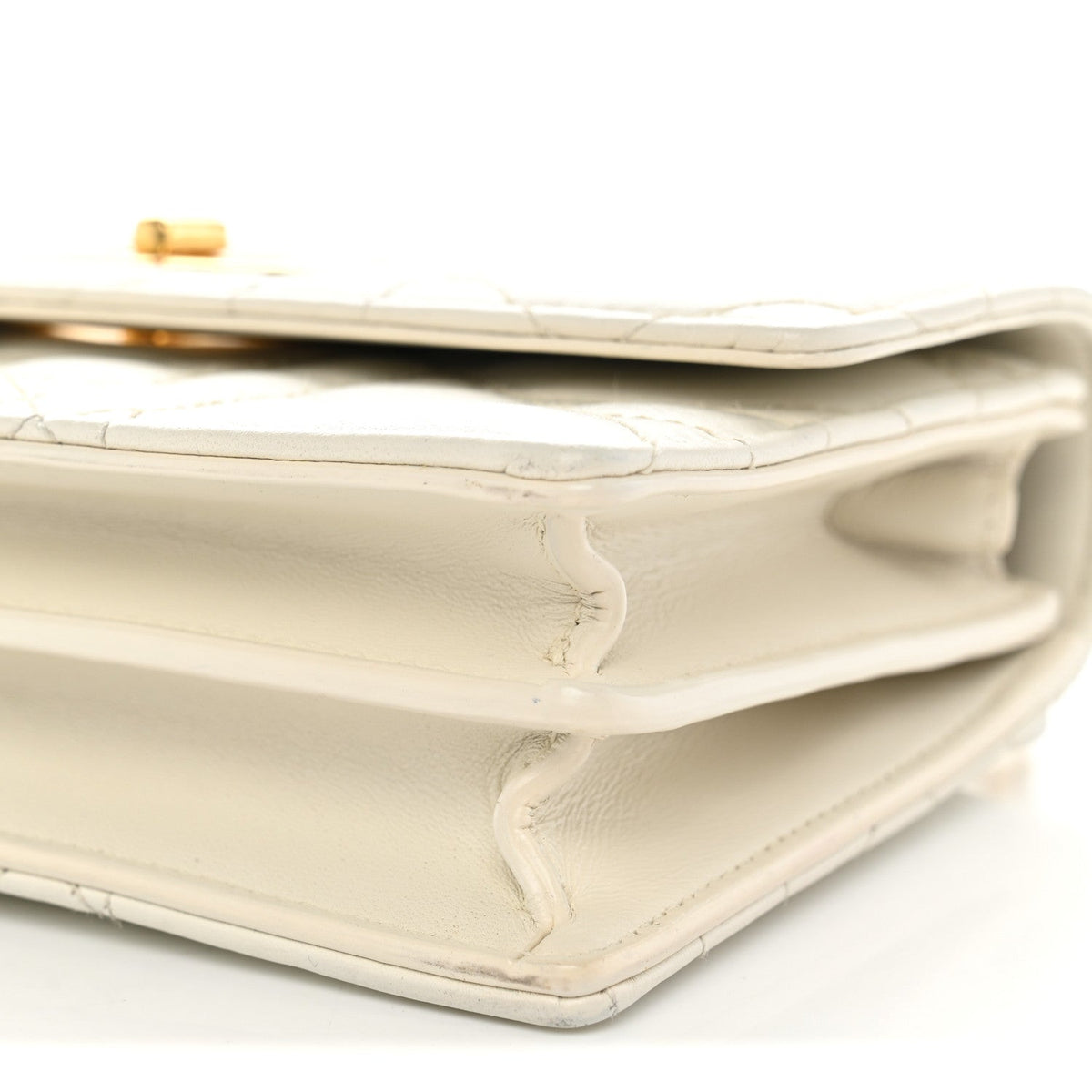 Lambskin Macrocannage Mini Miss Caro Bag Latte wholesalehk.shop