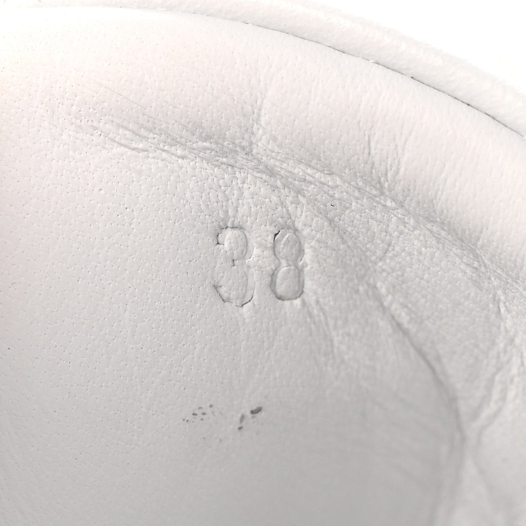 Calfskin Womens Happy Sneakers 38 White wholesalehk.shop