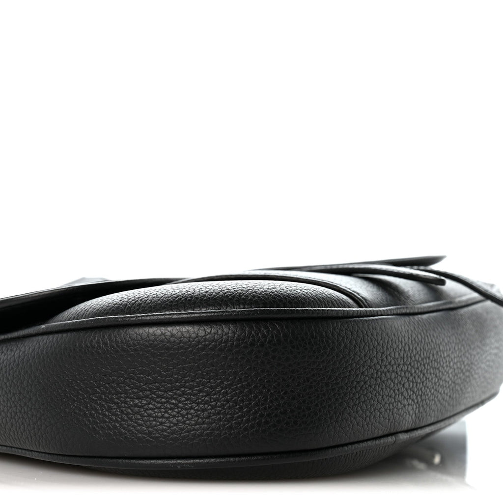 Grained Calfskin Kim Jones Saddle Bag Black wholesalehk.shop