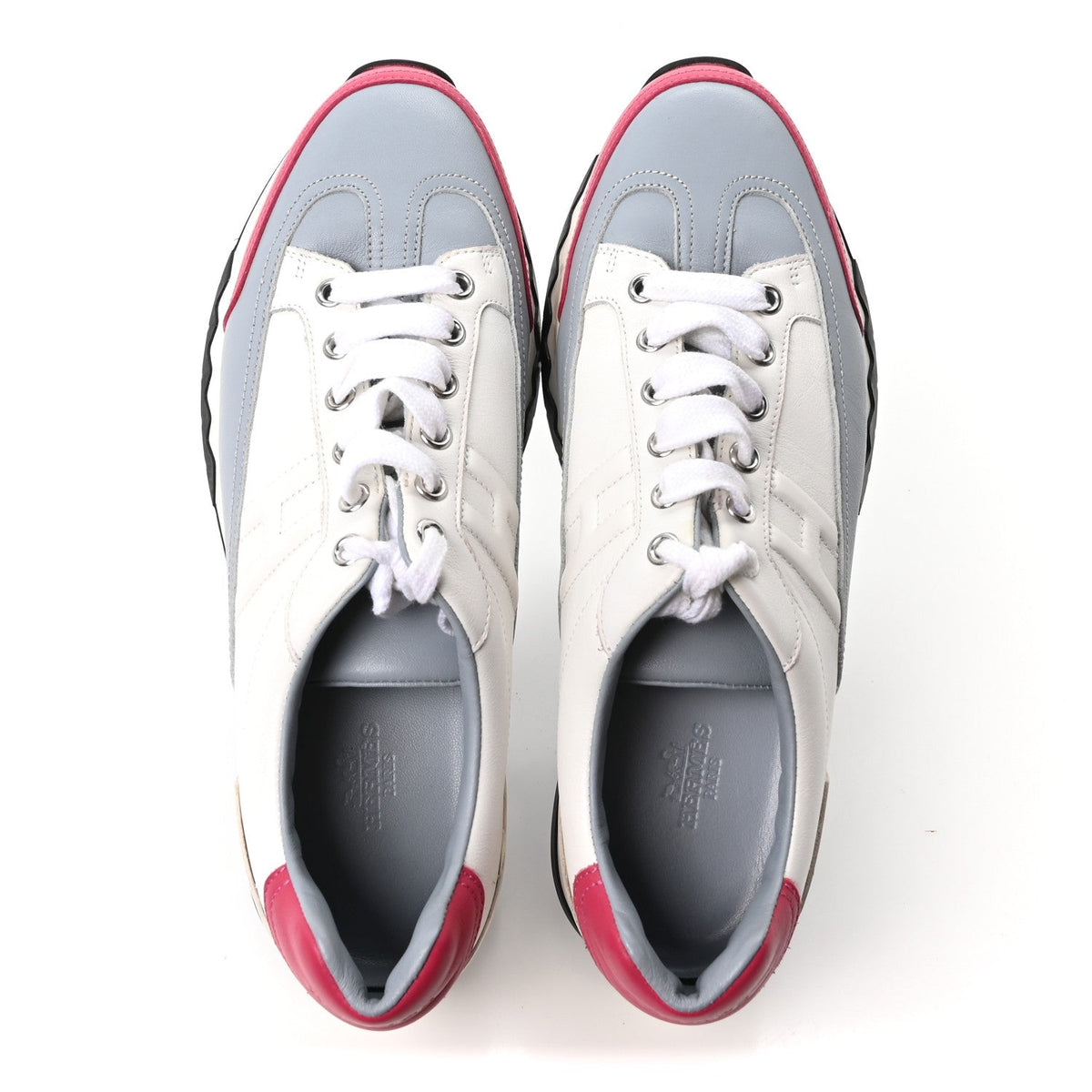 Calfskin Womens Trail Sneakers 38 Multicolore White wholesalehk.shop