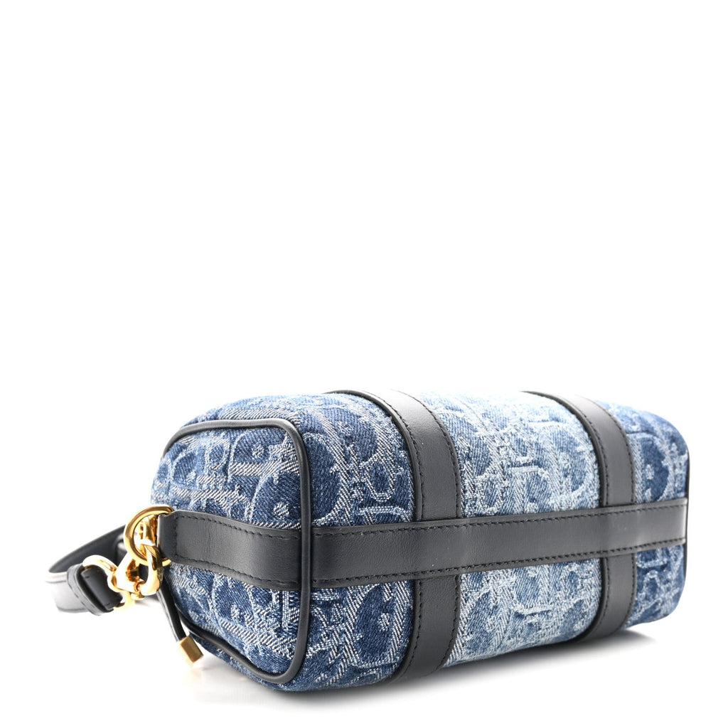 Denim Oblique Nano Groove 17 Bag Blue wholesalehk.shop