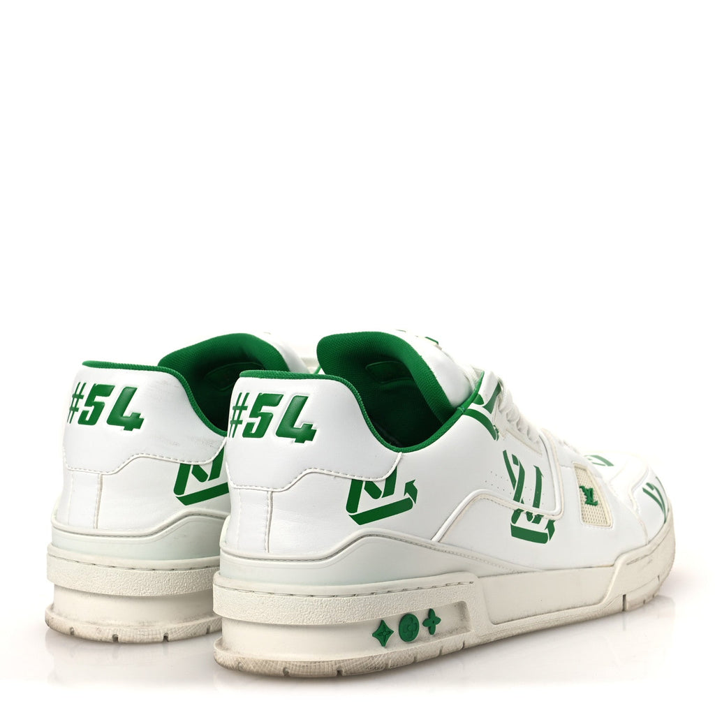 Mens LV Trainer Sneakers 10.5 Green £¨ Direct shipment via from wholesalehk.shop