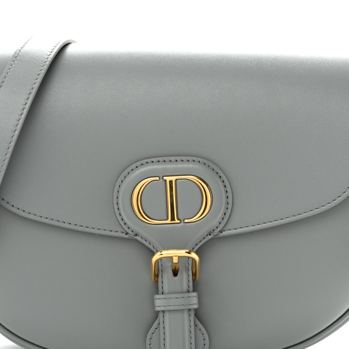 Box Calfskin Medium Bobby Flap Gray wholesalehk.shop