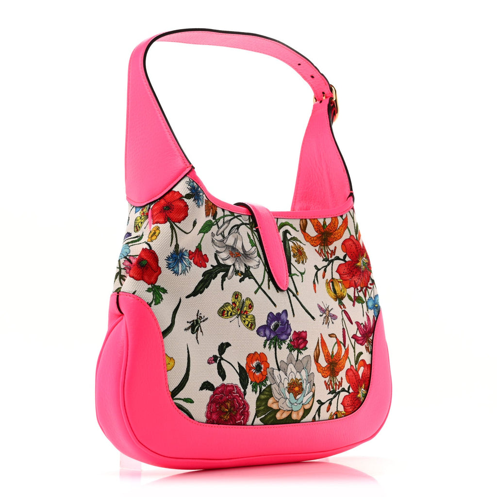 Canvas Flora Medium Jackie Hobo Fuchsia £¨ Direct shipment via from wholesalehk.shop