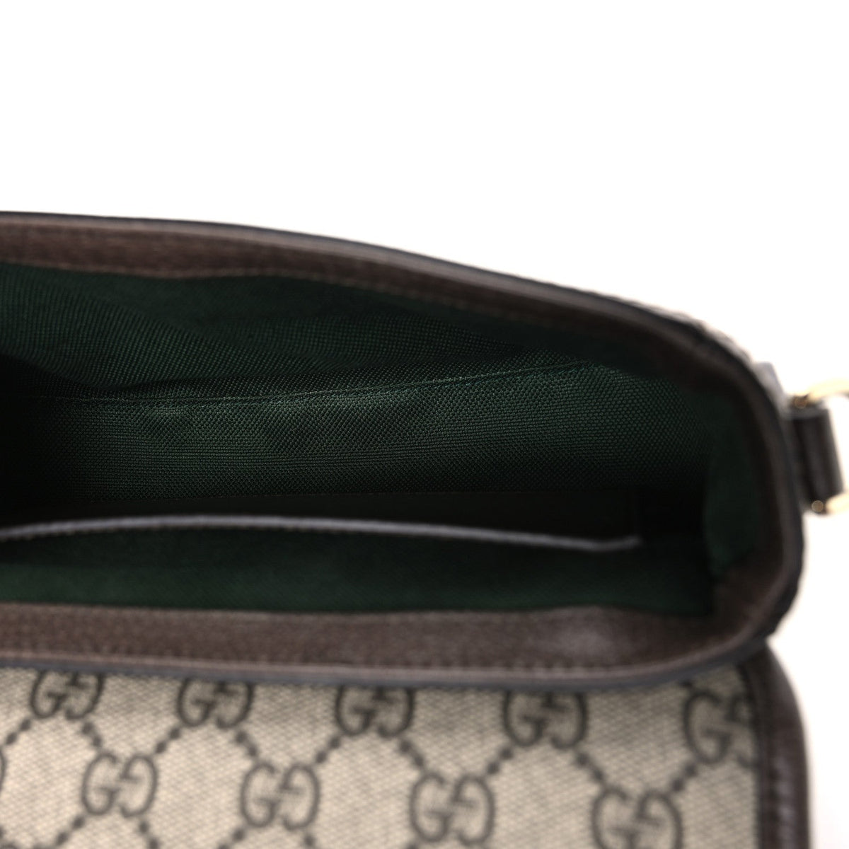 GG Supreme Monogram Textured Dollar Calfskin Small Ophidia Top Handle Shoulder Bag Beige Brown wholesalehk.shop