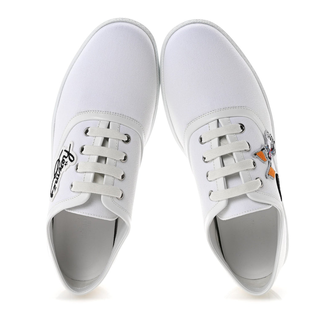 Canvas Embroidered Innocent Sneakers 41 White wholesalehk.shop