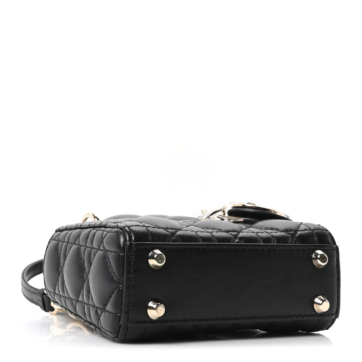 Lambskin Cannage Micro Lady Dior Black wholesalehk.shop