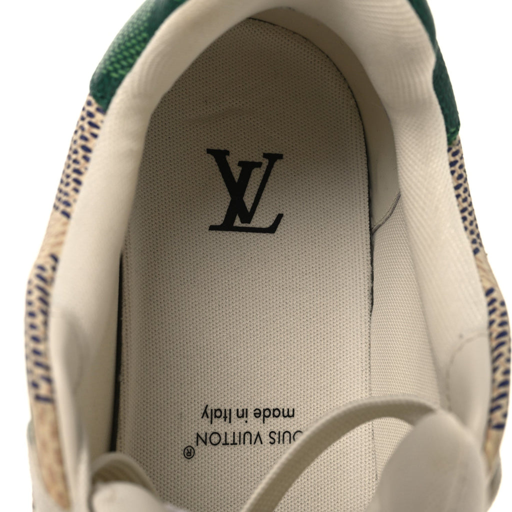 Damier Grained Calfskin Monogram Mens LV Trainer Sneakers 4 Green £¨ Direct shipment via from wholesalehk.shop