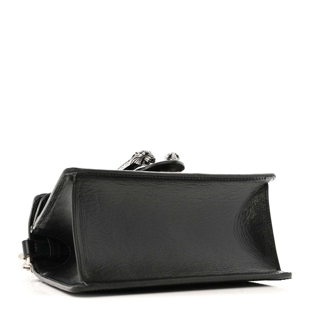 Satin Crystal GG Monogram Mini Dionysus Top Handle Bag Black wholesalehk.shop