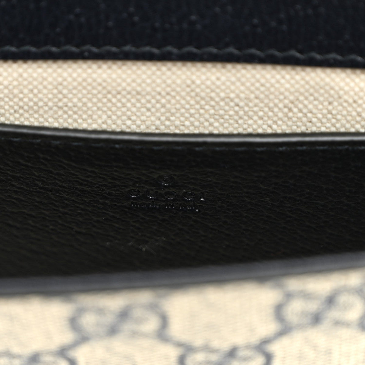 GG Supreme Monogram Textured Dollar Calfskin Web Mini Ophidia Envelope Shoulder Bag Beige Blue wholesalehk.shop