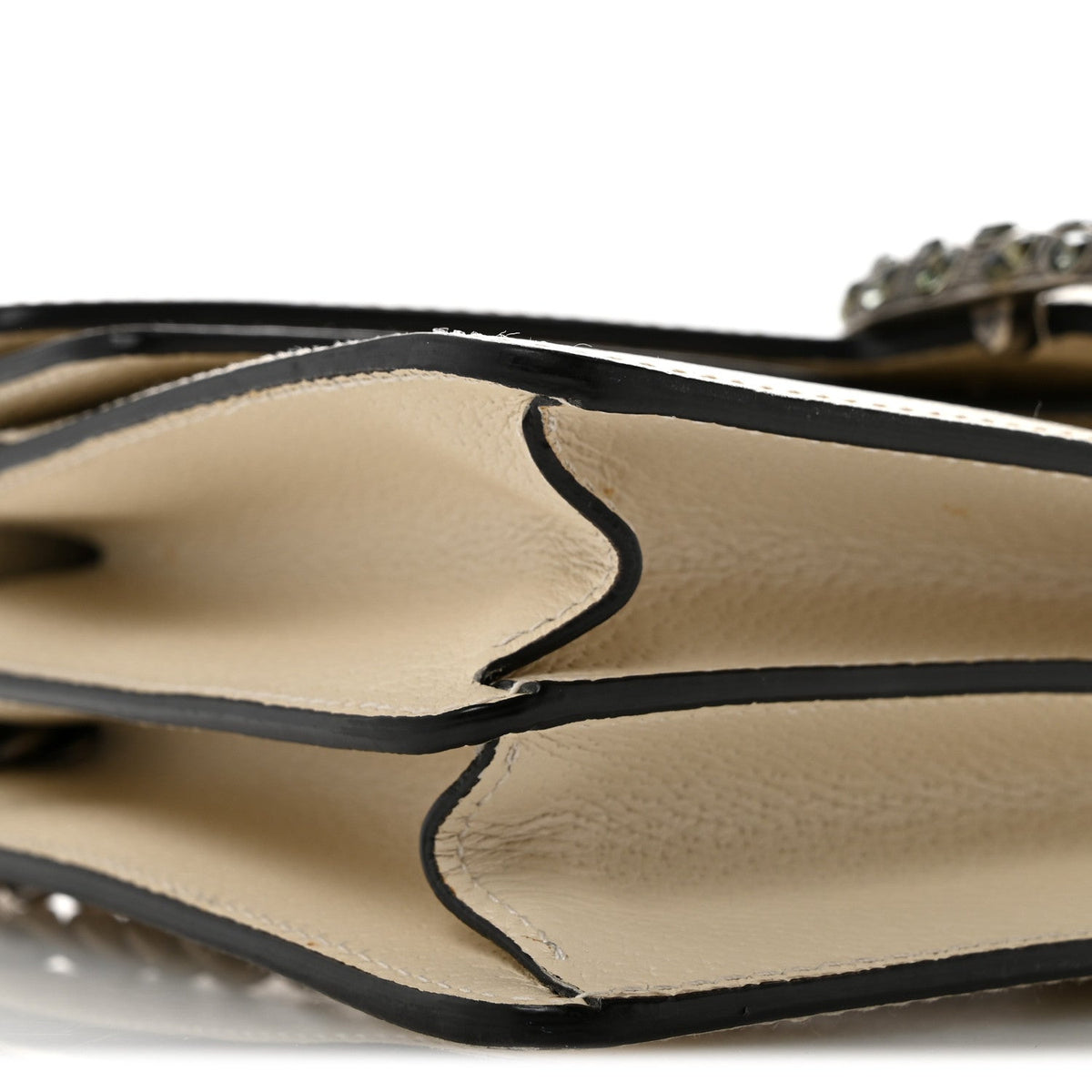 Textured Calfskin Crystal Small Dionysus Shoulder Bag Mystic White wholesalehk.shop