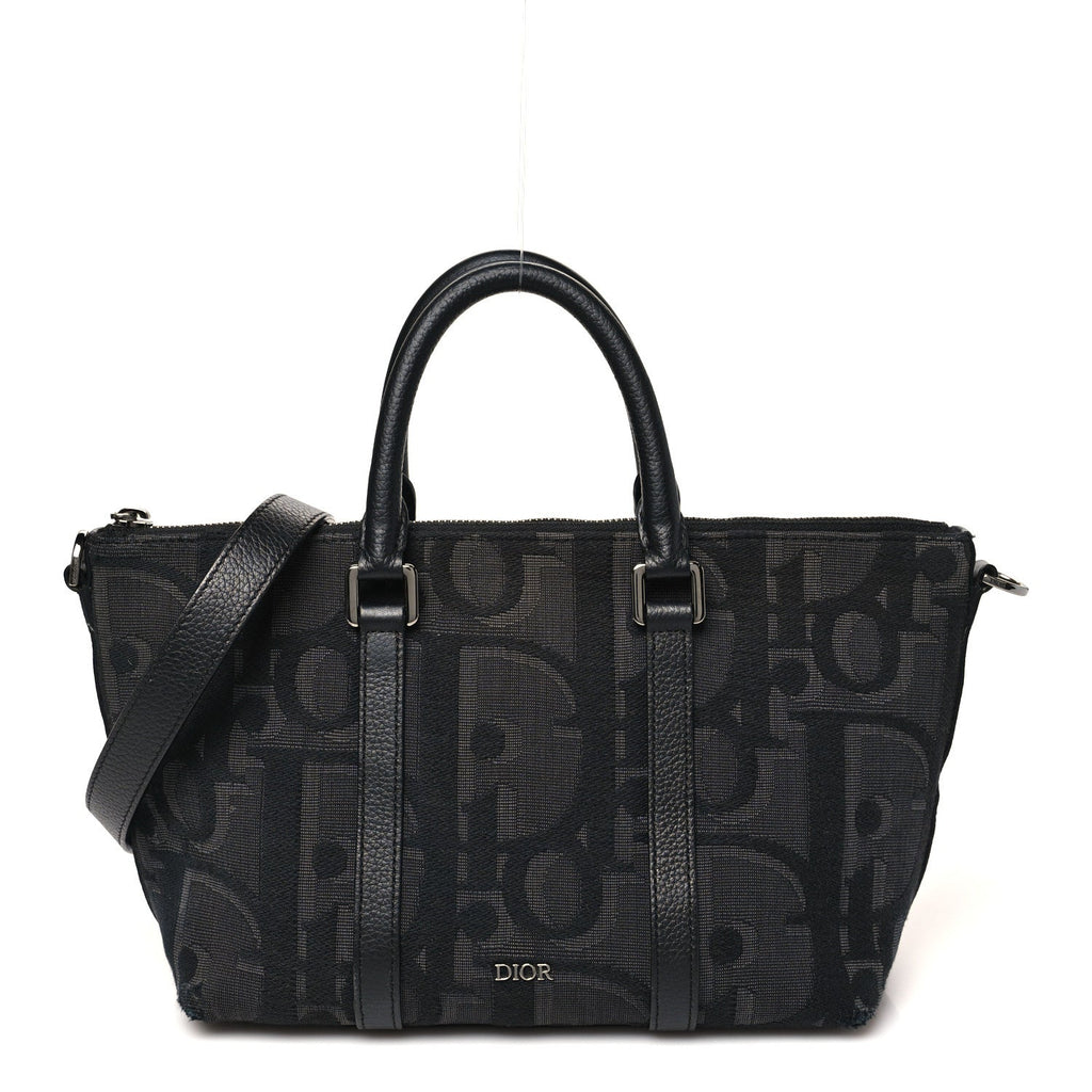 Maxi Oblique Jacquard Weekender 25 Black wholesalehk.shop