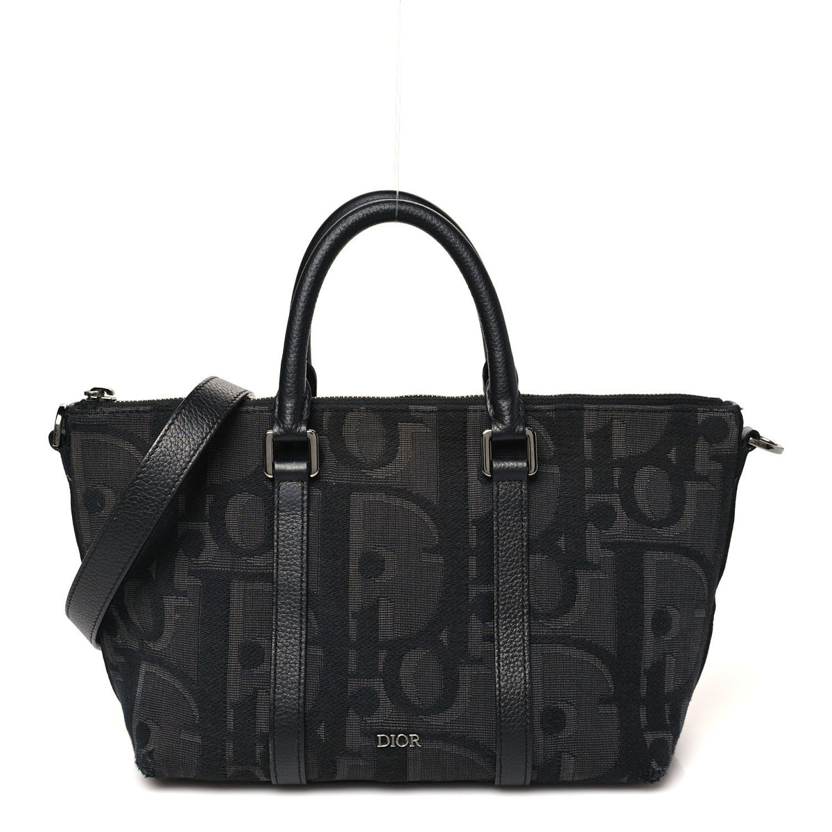 Maxi Oblique Jacquard Weekender 25 Black wholesalehk.shop