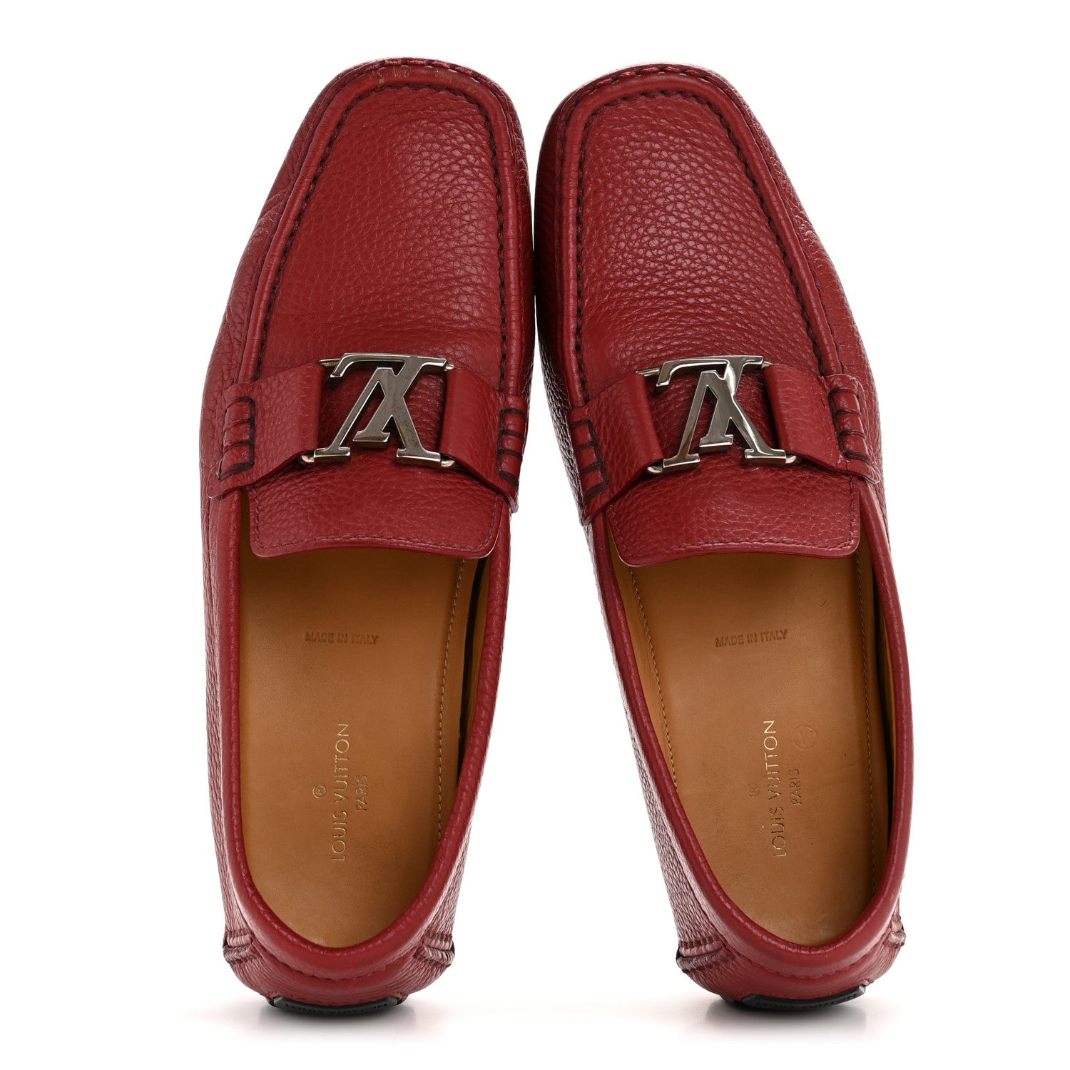 Calfskin Mens Monte Carlo Car Shoe Moccasin Loafers 9 Red £¨ Direct shipment via from wholesalehk.shop