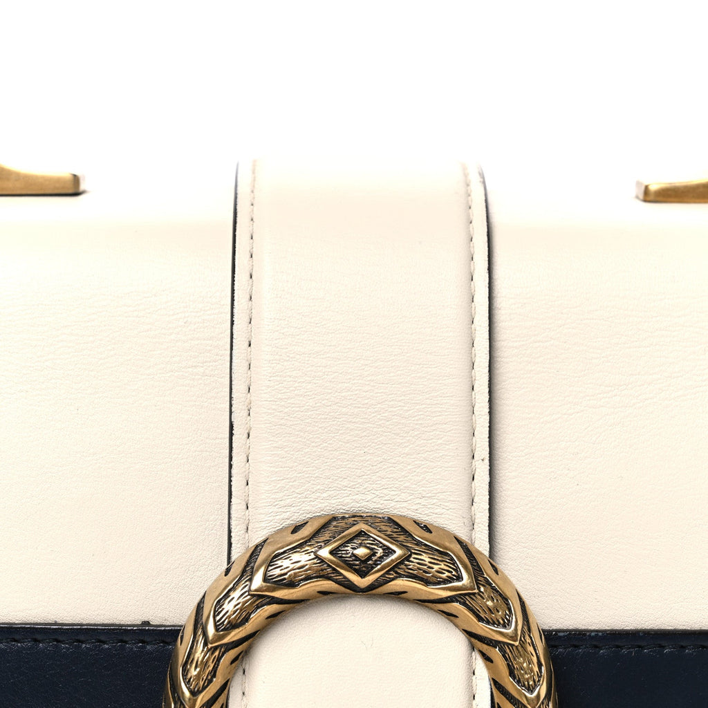 Calfskin Bamboo Web Medium Dionysus Top Handle Bag White Blue Hibiscus Red wholesalehk.shop