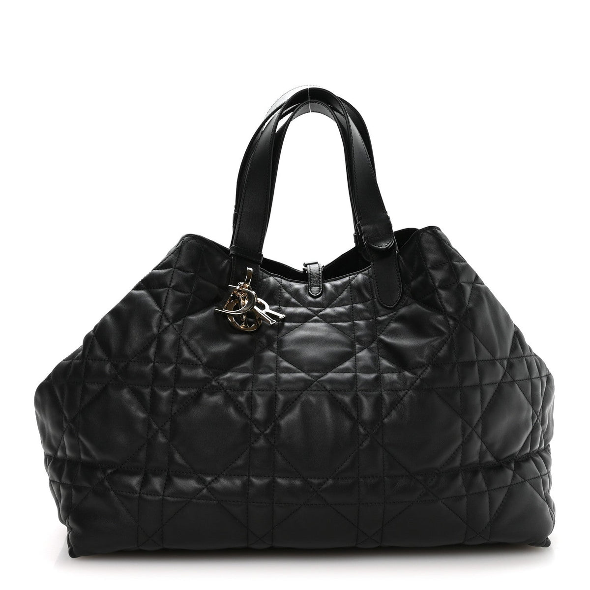 Calfskin Macrocannage Large Toujours Black wholesalehk.shop