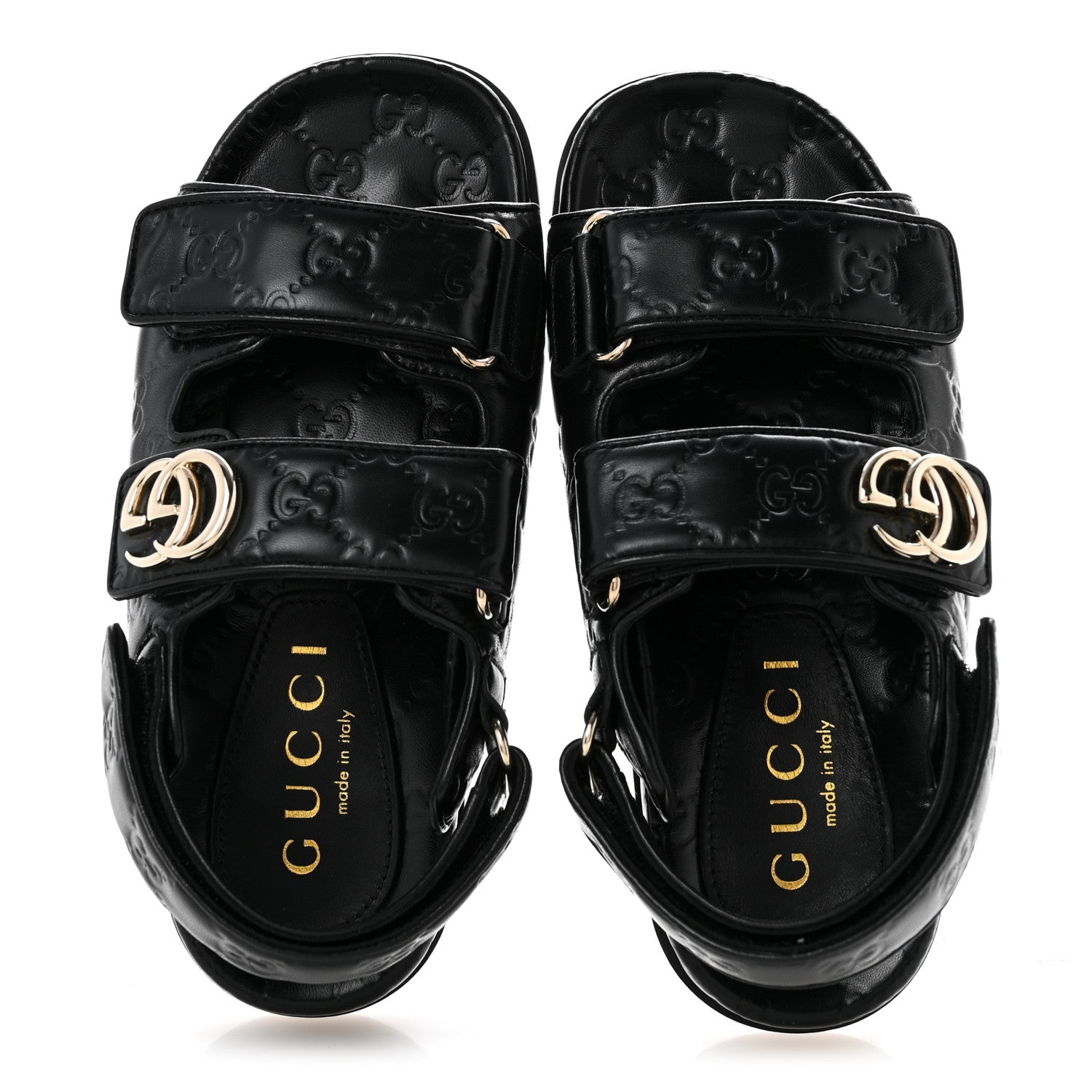 Guccissima GG Embossed Womens Sandals 36.5 Black £¨ Direct shipment via from wholesalehk.shop