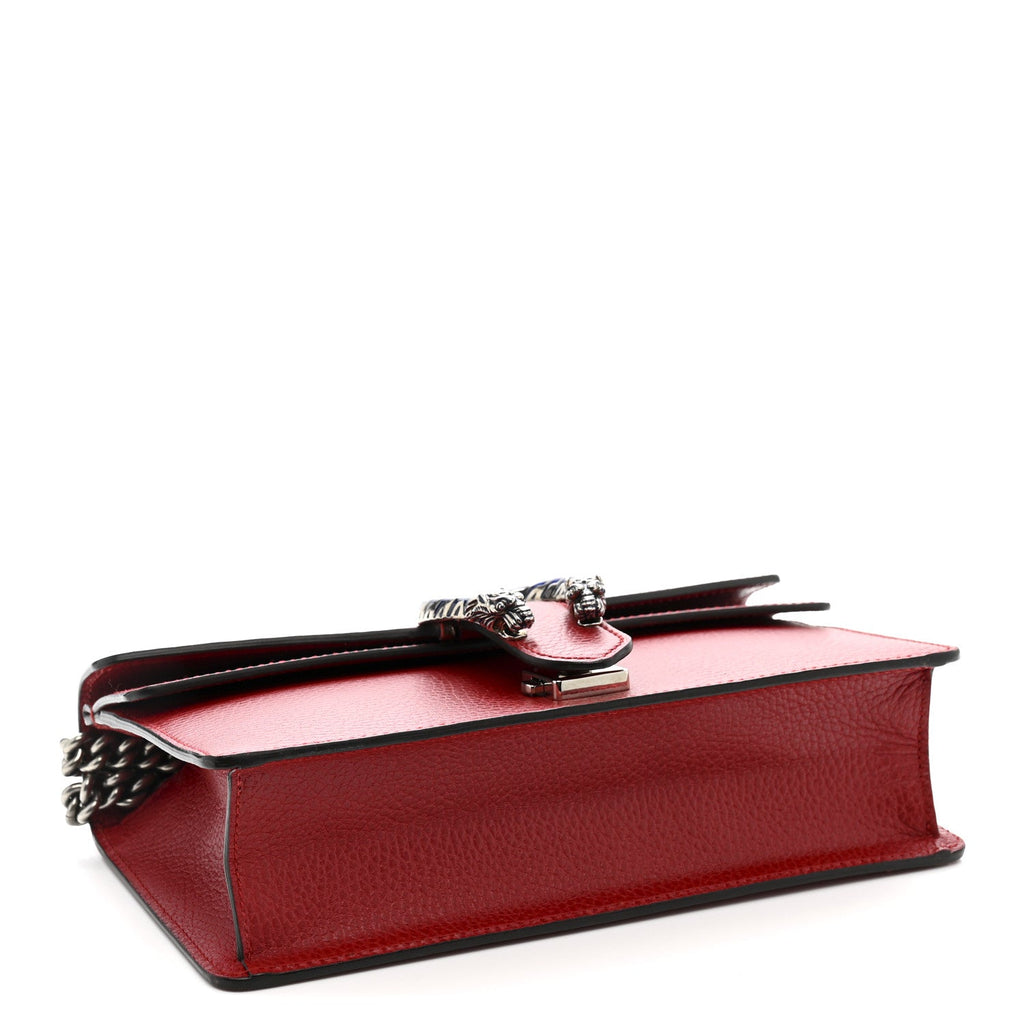 Dollar Calfskin Enamel Dionysus Shoulder Bag Hibiscus Red Electric Blue wholesalehk.shop